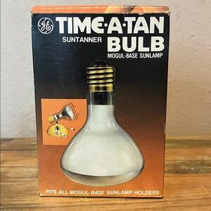 Vintage GE Time A Tab Sun-tanner Bulb for Mogul-Base Sunlamp